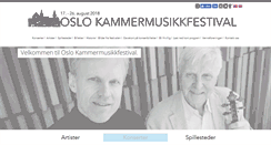 Desktop Screenshot of oslokammermusikkfestival.no