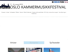 Tablet Screenshot of oslokammermusikkfestival.no